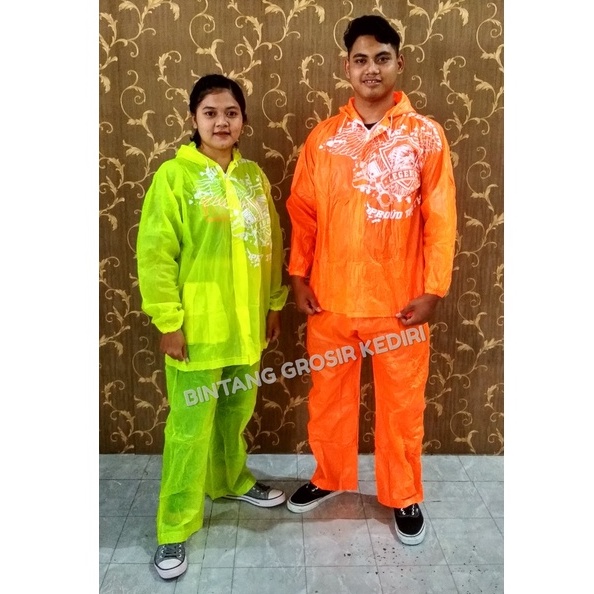 Jas Hujan Dewasa Jaket Celana NEON Indoplast