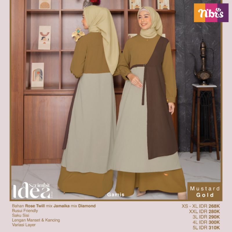 Sarimbit Idea Mustard Gold / Sarimbit terbaru Nibras / Sarimbit Nibras