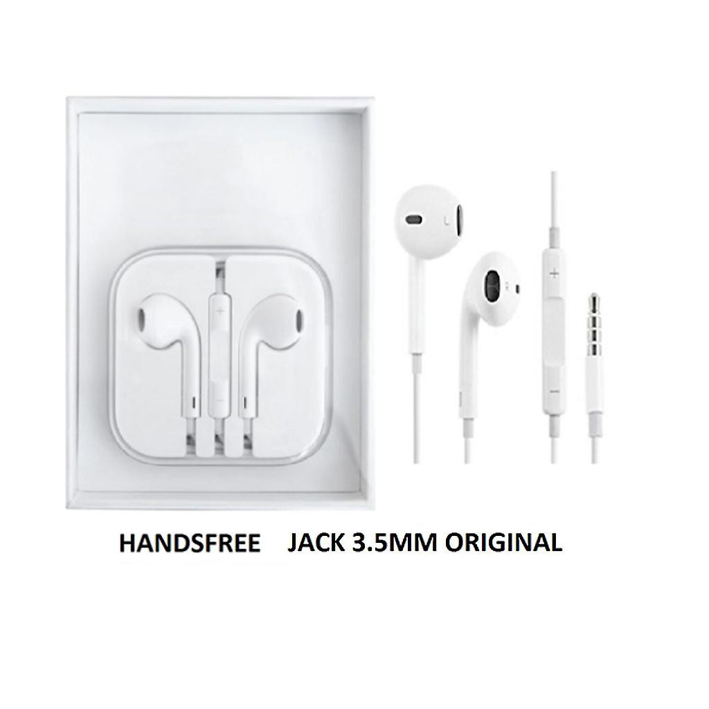 [RO ACC] HANDSFREE EARPHONE JACK 3.5MM UNIVERSAL UNTUK 4G 4S 5G 5S 6G 6S 7 PLUS ORI 100%