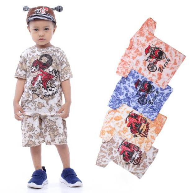 [Tam31au22ᶻ] Kaos setelan anak batik/ setelan cowok/ setelan anak murah/ kaos anak/ kaos anak murah