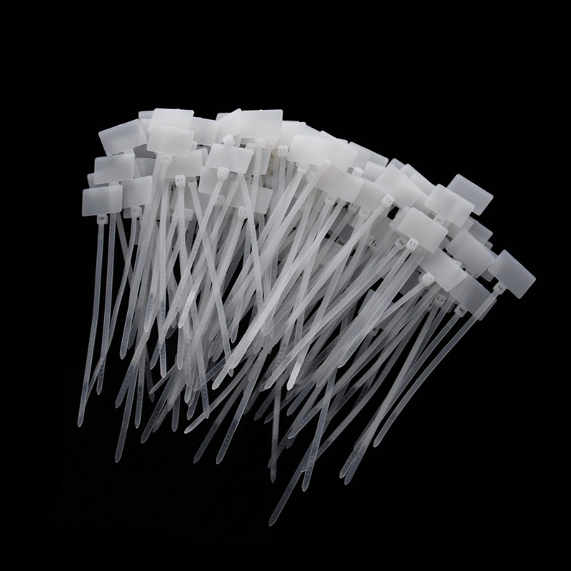 cable ties tie marking 1pcs pengikat kabel dengan tag label 3x100mm bahan nylon