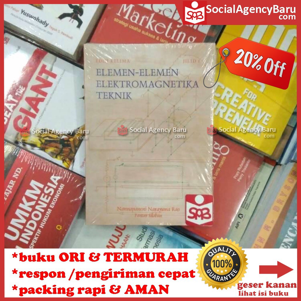 Elemen-elemen Elektromagnetika Teknik Jilid 1 Edisi 5 - Nannapaneni N.