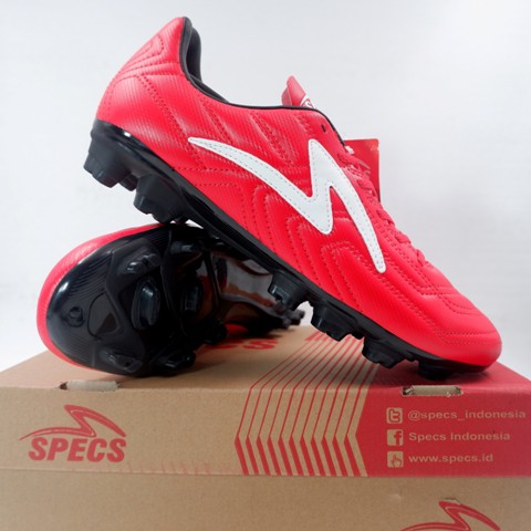 Sepatu Bola Specs Tycon FG Emperor Red White 101371 Original BNIB