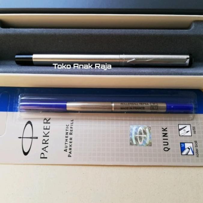 

[COD] PAKET 1 KLIK: 1 pc Parker VECTOR Stainless SS Rollerball + 1 pc Refill PROMO Kode 1403