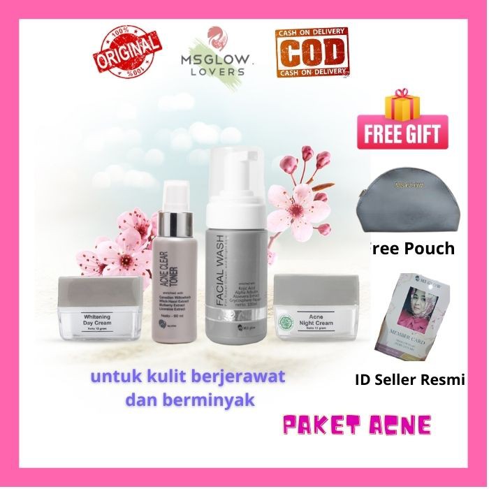 MS Glow Paket Acne Series MSGlow Paket Acne Series Ms Glow Original