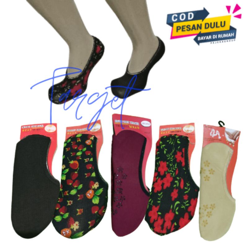 kaos kaki balet tebal invisible socks kaos kaki pendek setumit hidden polos dan motif wanita dewasa