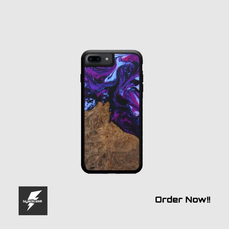 case hp motif wood (kayu) & resin. semua tipe hp