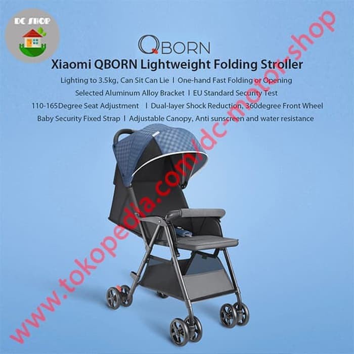 one hand open stroller