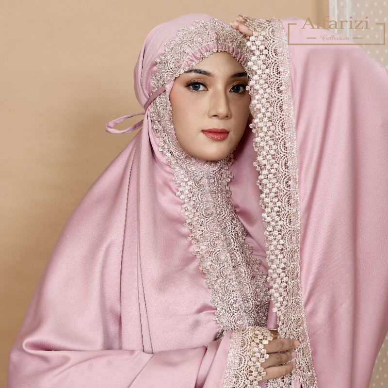 Mukena dewasa renda mewah sutra velvet terbaru premium