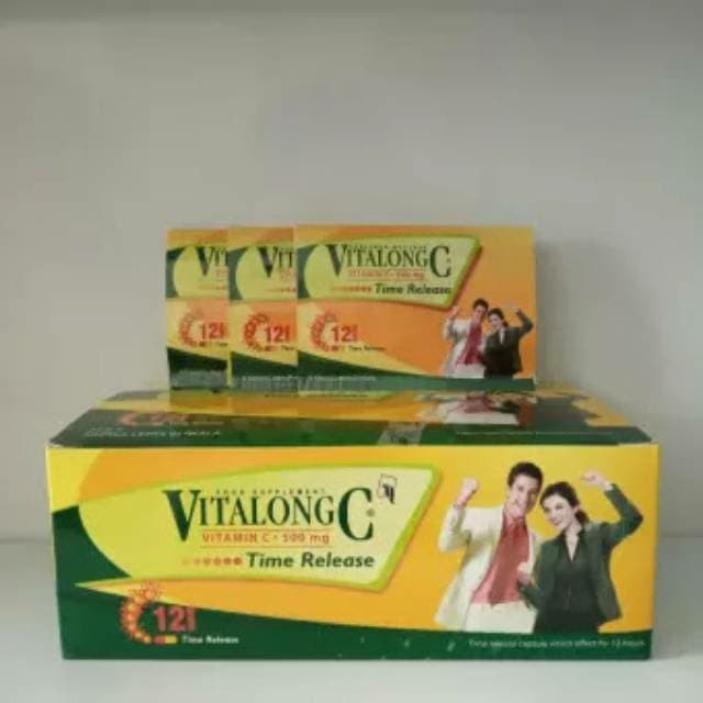 VITALONG C STRIP 4 TABLET VIT C DAYA TAHAN TABUH