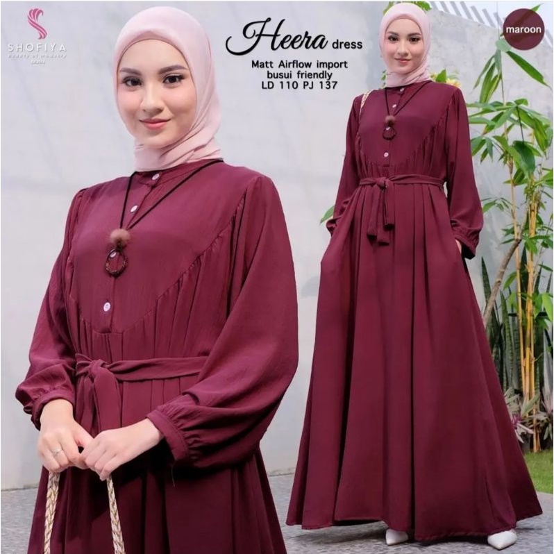 HEERA DRESS CRINGCLE AIR FLOW/PAKAIAN WANITA KEKINIAN 2022 TERLARIS/PAKAIAN MUSLIMAH JUMBO TERPEPULE2022R TAHUN/GAMIS CRINKLE TERBARU 2022/DRESS MUSLIMAH TERLARIS BAHAN CRINKLE AIR FLOW /LONG DRESS