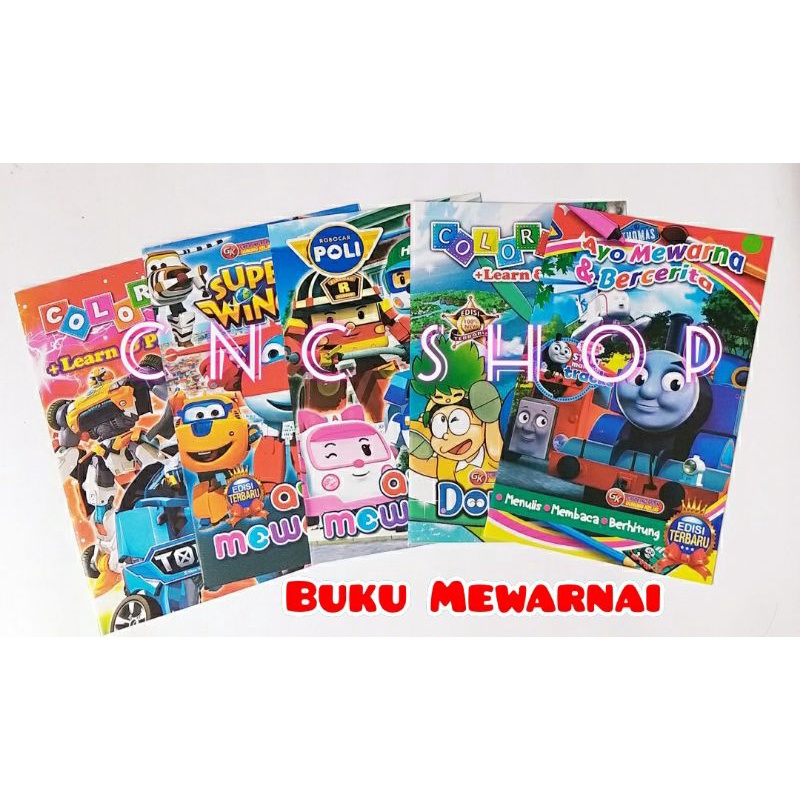 Buku Mewarnai /Aktivitas Karakter Anak Murah