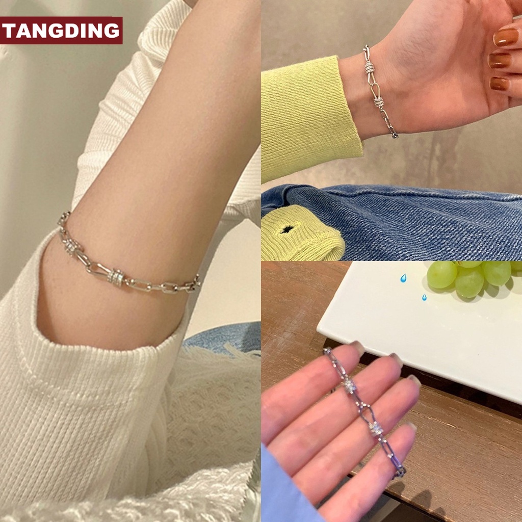 【COD Tangding】Gelang Rantai Gaya Retro Simple