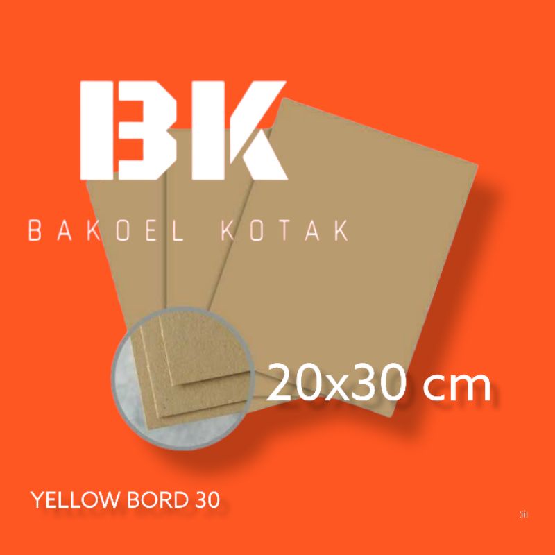 

karton kuning / yellow bord / hardbord no. 30 20x30