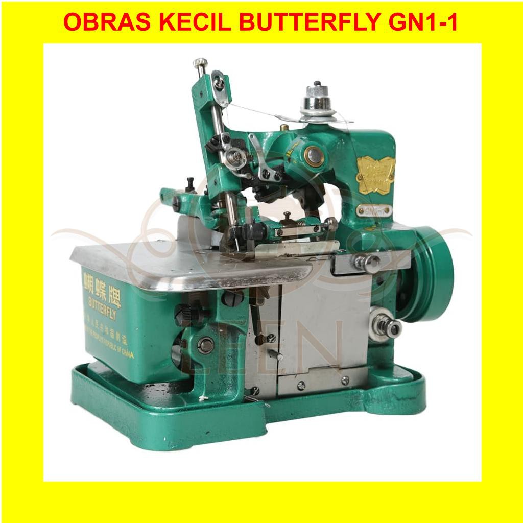 Mesin Jahit Obras 3 Benang BUTTERFLY GN1 GN-1 (KEPALA) ORI LEEN