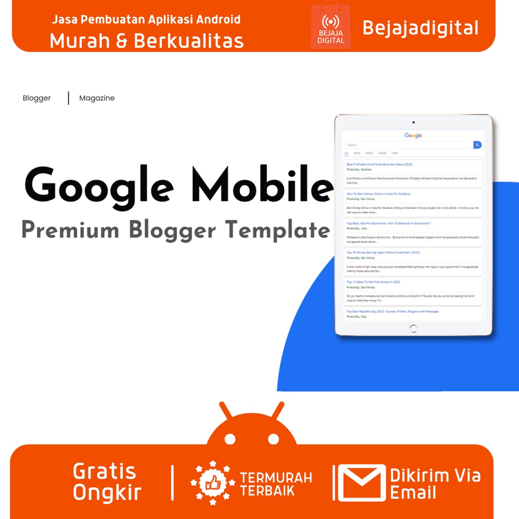 Template Blogspot GMobile Version Blogger Template