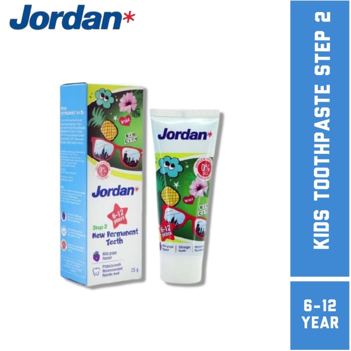 Jordan Toothbrush Sikat Gigi Jordan Anak Semua Varian / Step 1 / Step 2 / Step 3