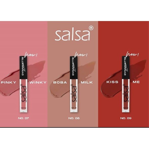 SALSA DYNAMATTE LIP CREAM READY 1-9 SHADE / SALSA LEM BULU MATA / LIP SERUM TINTED / SERUM EYELASH &amp; EYEBROW