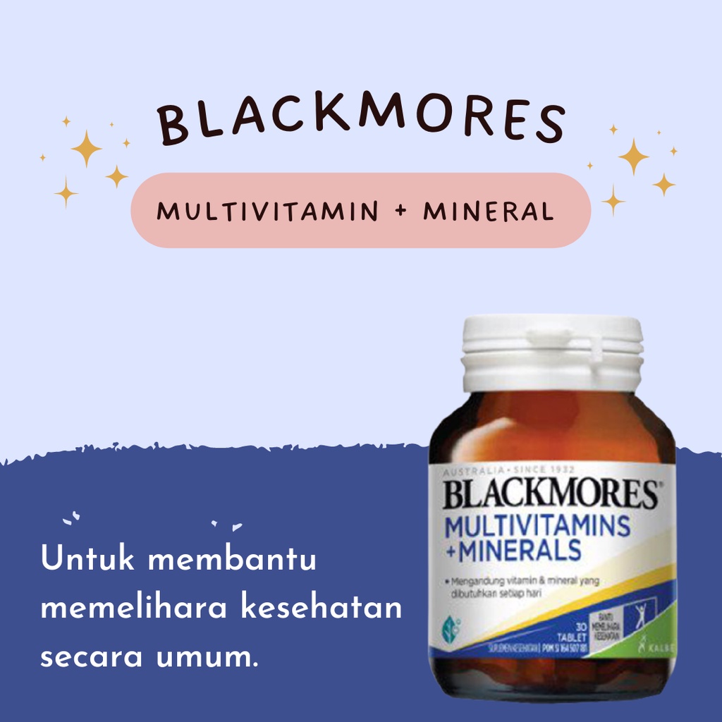 BLACKMORES MULTIVITAMIN + MINERAL ISI 30