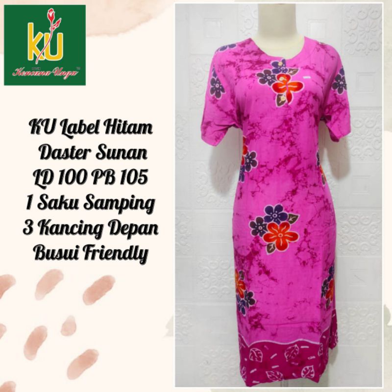 Daster kencana ungu hitam / daster sunan kencana ungu label hitam