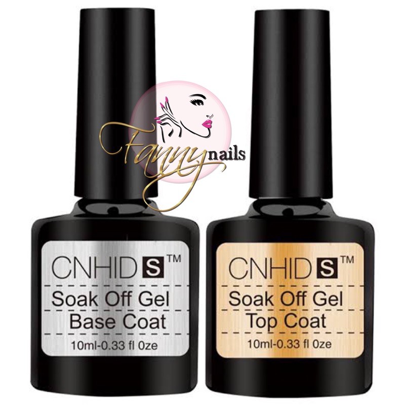 CNHIDS Lulaa top coat base coat 10ml soak off uv led gel polish kutek gel dasar top coat