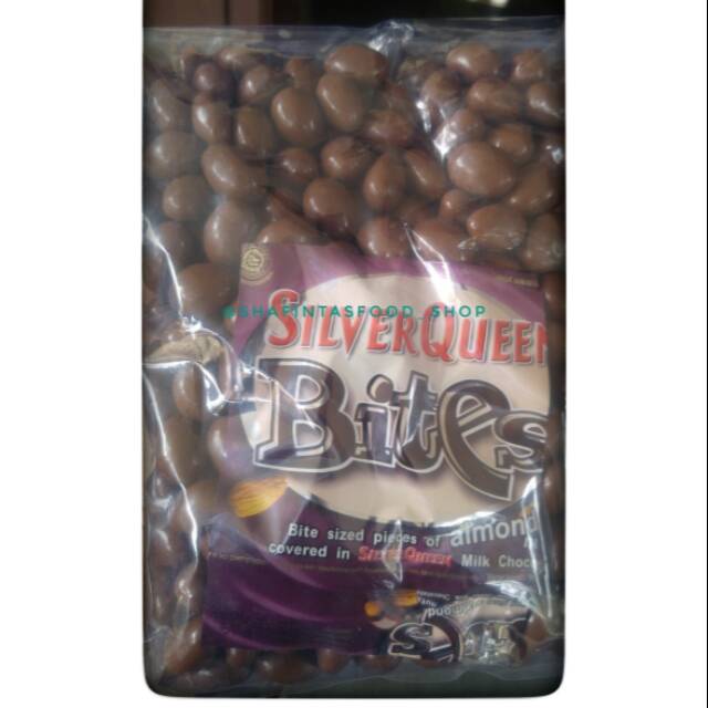 

Coklat silverqueen bites almond 1000gram