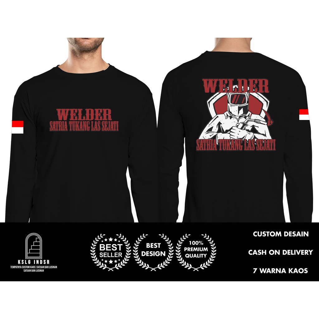 Kaos Welder Tukang Las Sejati Kaos Tukang Las Baju Distro DB Lengan Panjang