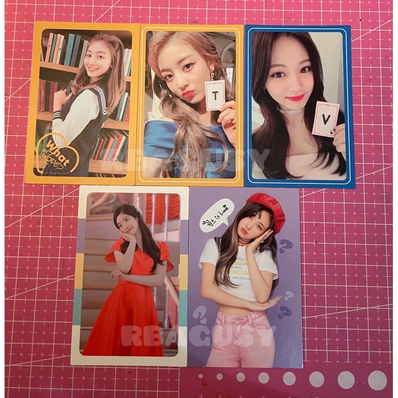 jihyo nayeon dahyun tzuyu what is love photocard