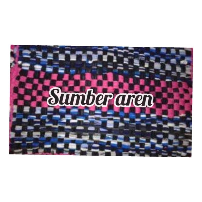 Kesed Keset Anyaman Keset Kain Perca Keset Kaki Kain Anyaman Lap Kaki