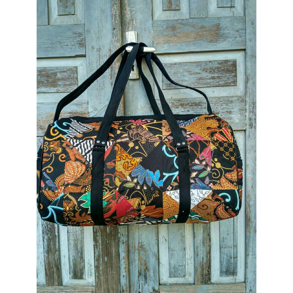 TAS TRAVEL BAG MODEL KENDANG NO 2 (PJ 50CM) - TRAVELBAG JUMBO BATIK MURAH - KOPER ORGANIZER PRIA WANITA