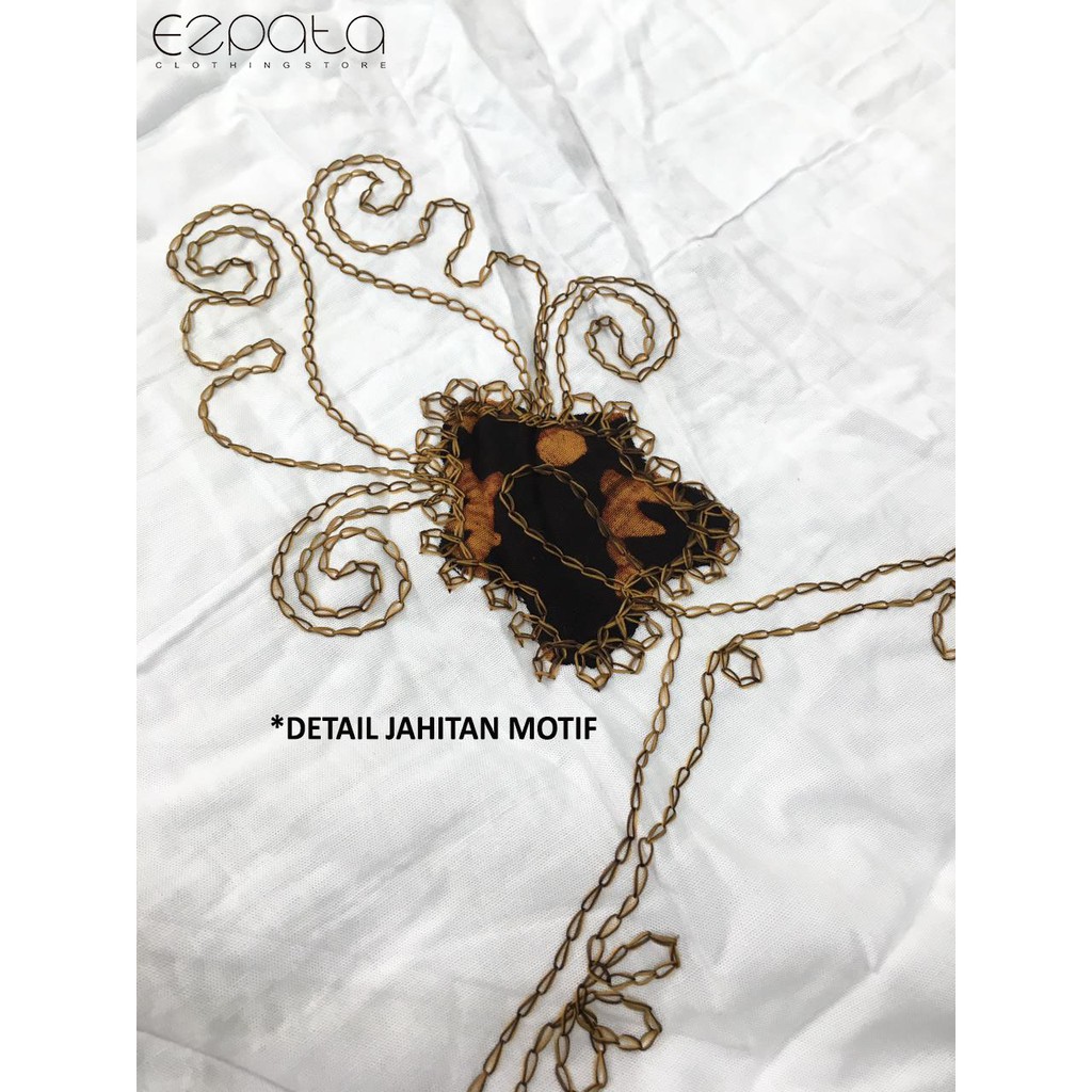 Ezpata Mukena Bali Batik Dewasa Putusan Hitam Putih Bahan Rayon Adem dan Halus Free Tas Mukena