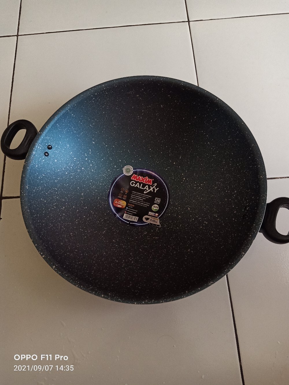 Maxim Galaxy Wajan Penggorengan Tanpa Tutup / Wok Without Cover 36 Cm (gal36wok)