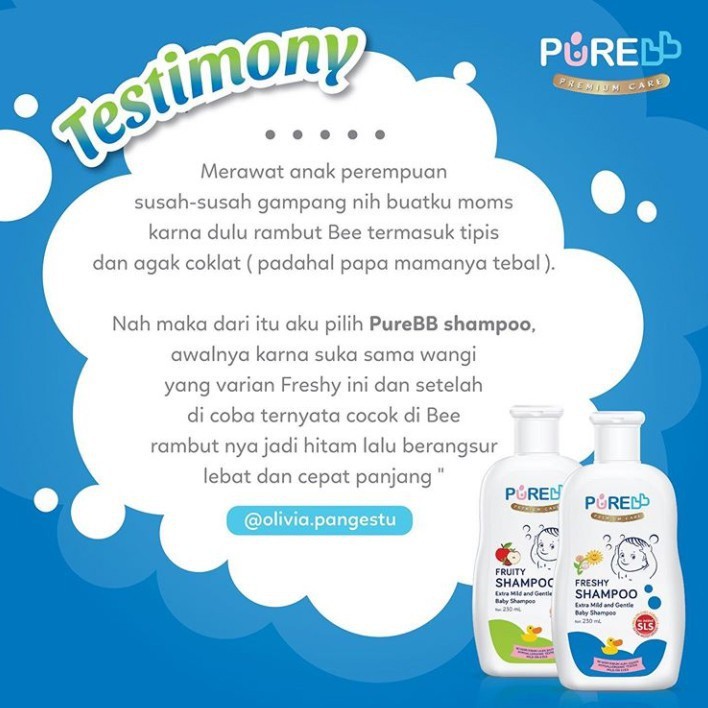 Pure Baby Shampoo Aman Untuk Anak Original Pure Baby