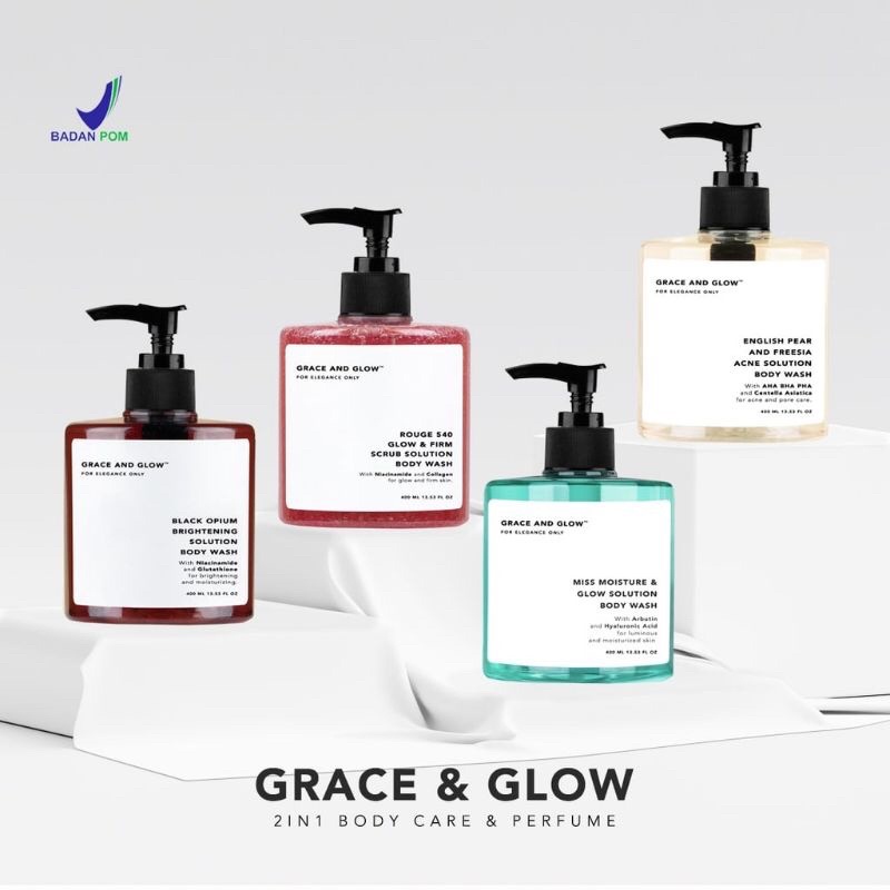 100% ORI Grace Glow Body Wash 400 Ml