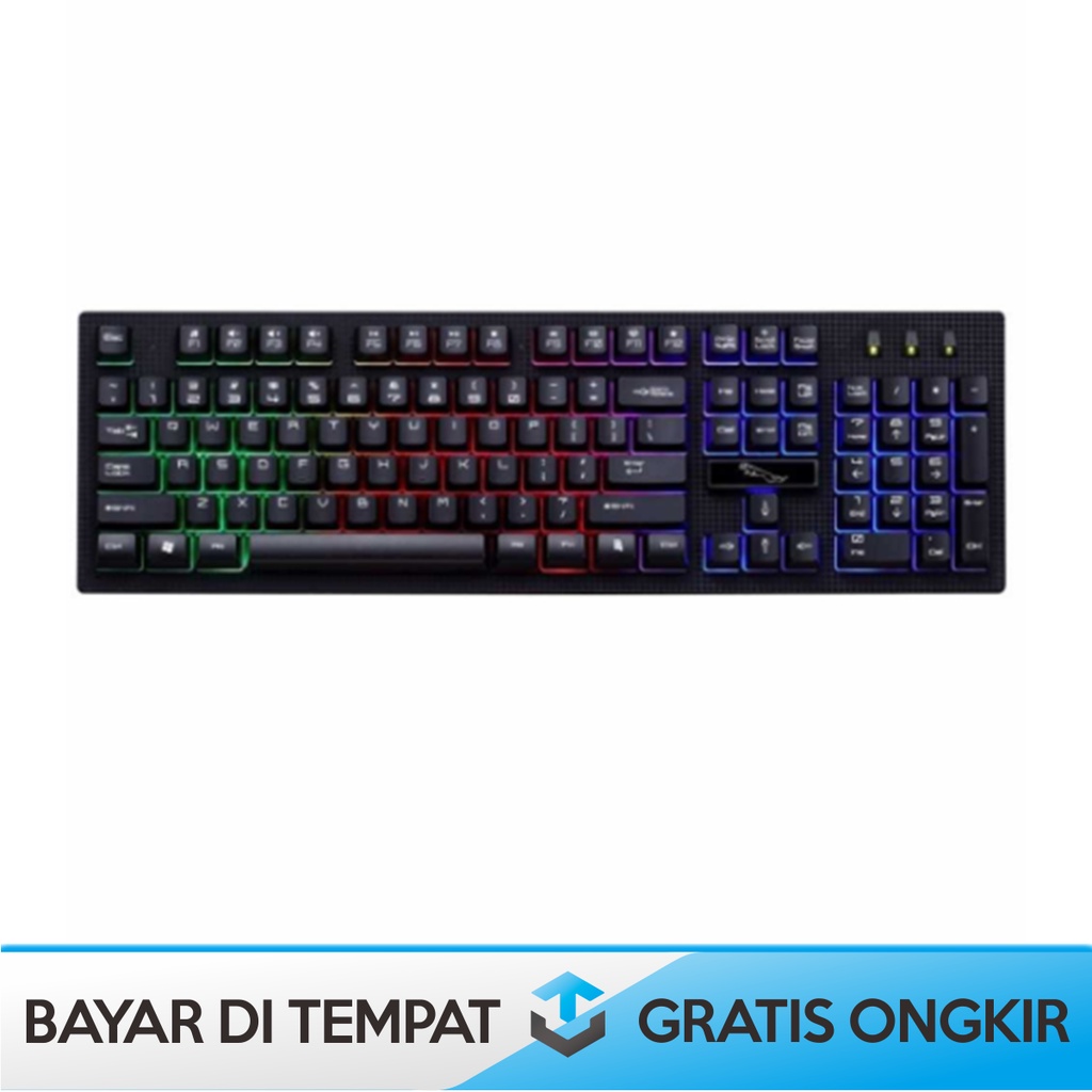 KEYBOARD GAMING MECHANICAL 60% HP RGB LED LEOPARD G20 ORIGINAL MURAH