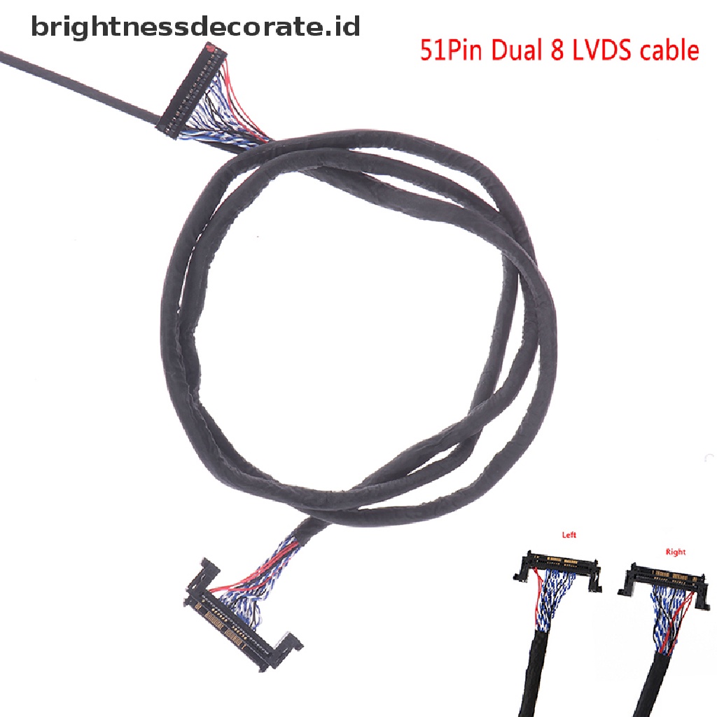 (birth) Fir-e51pin Kabel LVDS 2 ch 8-bit 51 Pin 51pin dual 8 LVDS Untuk panel LCD