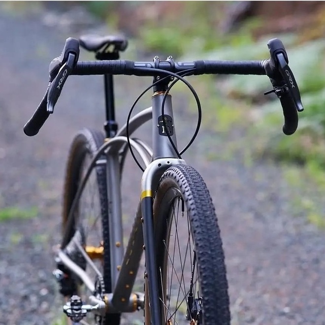TERMURAH!!! Stang Dropbar GRAVEL Handlebar Touring Clamp STANDAR 25.4mm / Realpict