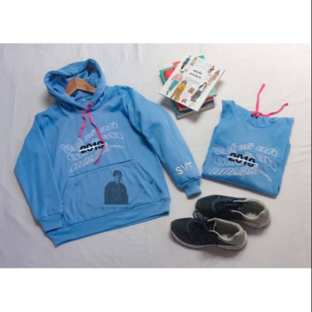 SEVENTEEN HOLIDAY BLUE JAKET KPOP HOODIE