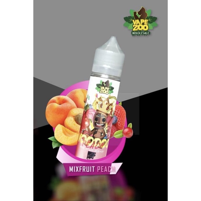 vapezooo voodoo peach 3mg 60ml liquid vape