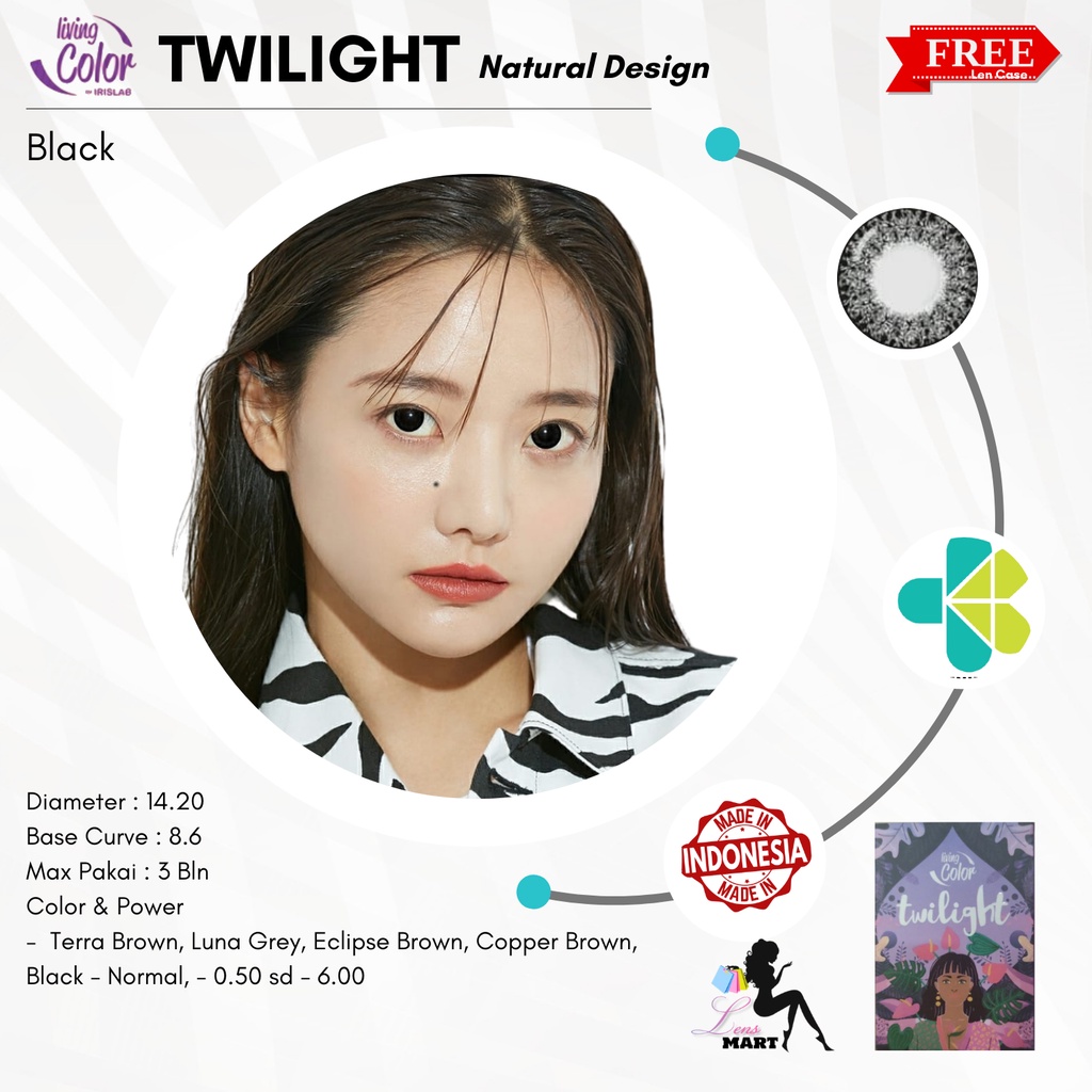 SOFTLENS TWILIGHT BY IRISH LAB NORMAL DIA. 14.20mm NATURAL LOOK