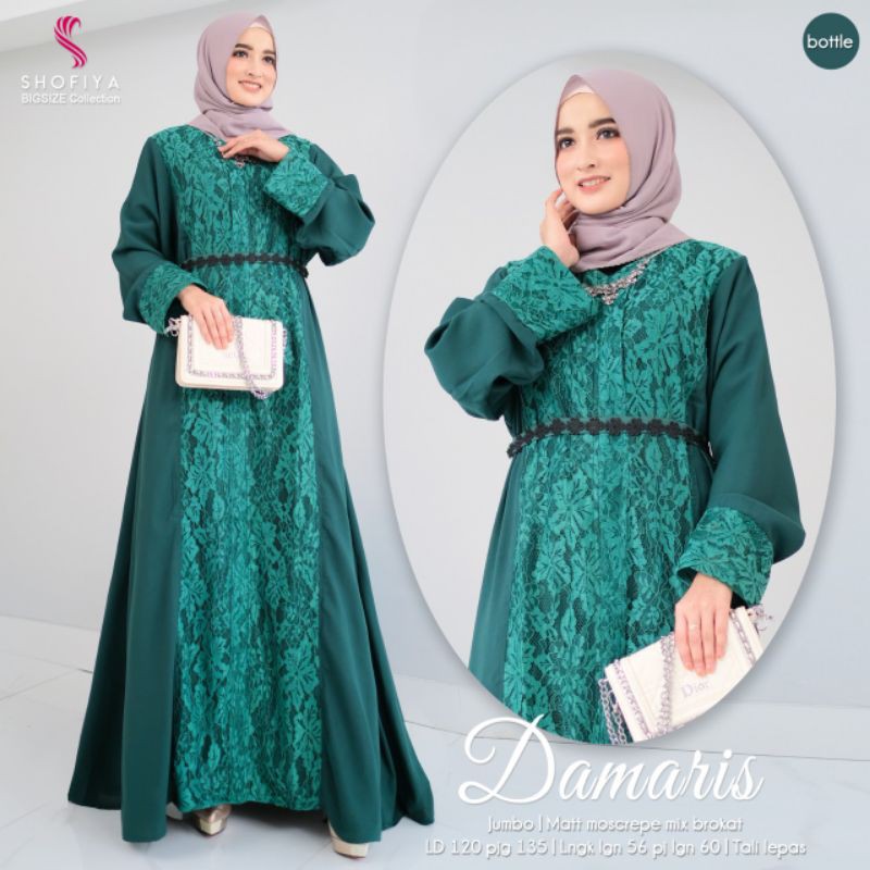 GAMIS BROKAT JUMBO DAMARIS ORI SHOFIYA