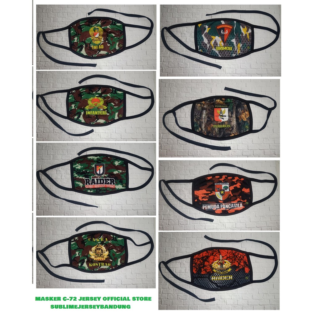MASKER TNI - PEMUDA PANCASILA - PERBAKIN  sublimejerseybandung C72