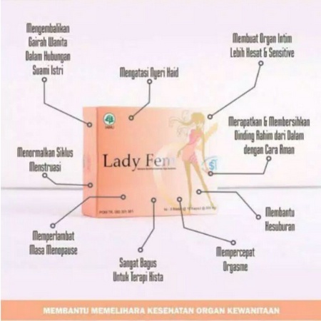 Ladyfem - Lady Fem 100% Asli | isi 30 kapsul