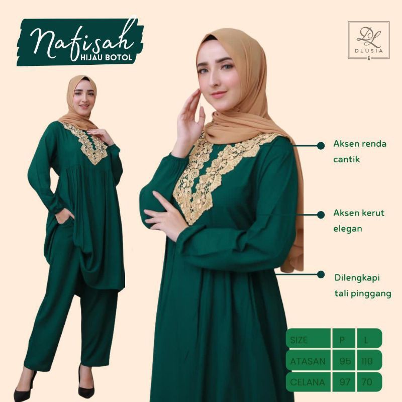 Daster Arab DLUSIA NAFISAH Baju setelan Tunik Rayon