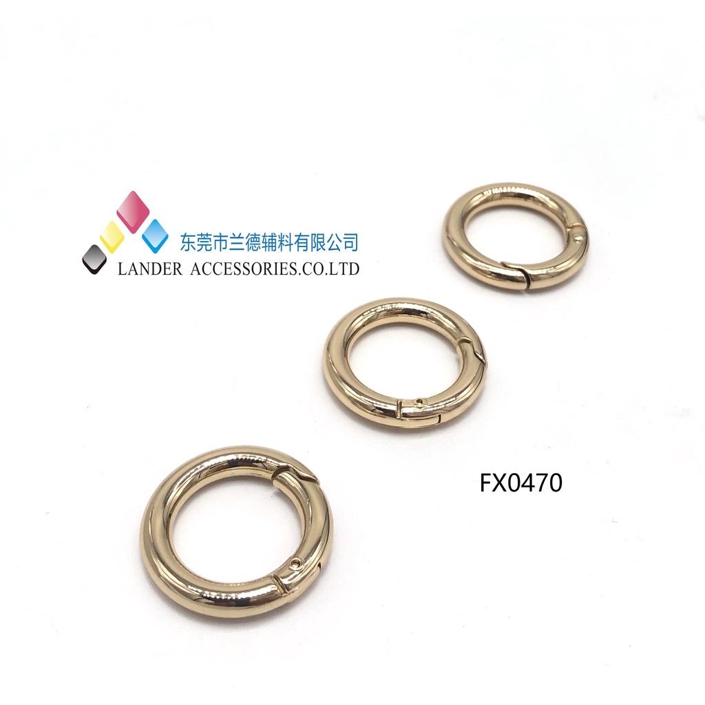 Lander Ring O / Shiny Gold / FX0470 / 16mm / Alloy / 2pcs