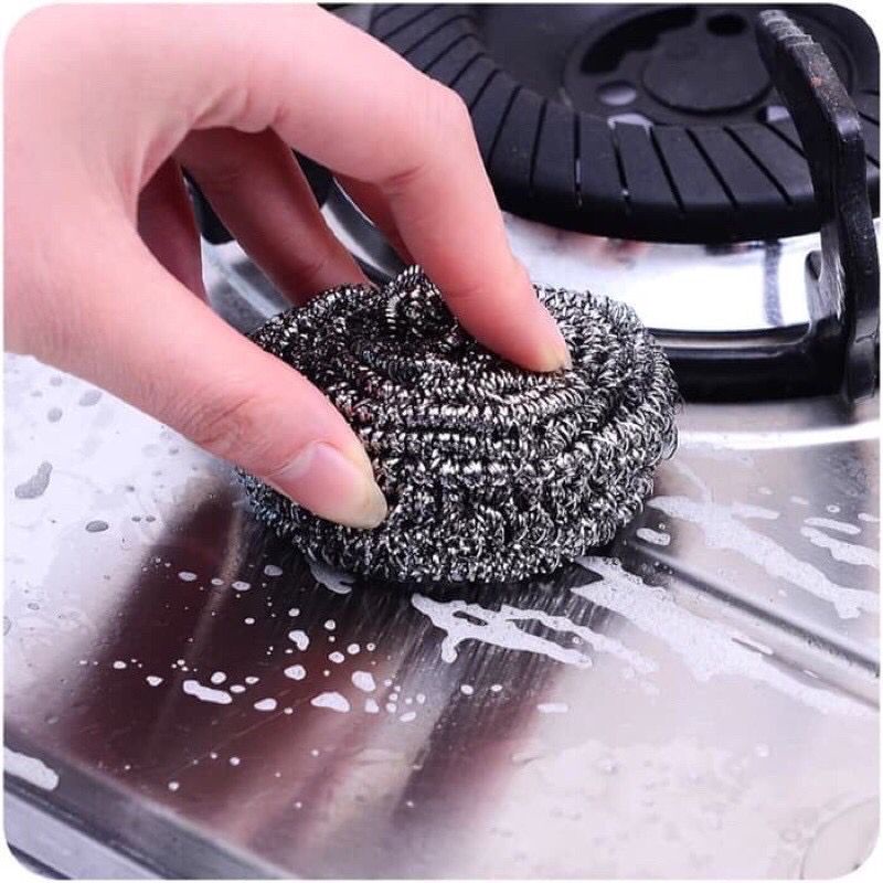 Sabut Stainless Kawat Cuci Piring Ekonomis Anti  Karat/Stainless Steel Scourer-GW