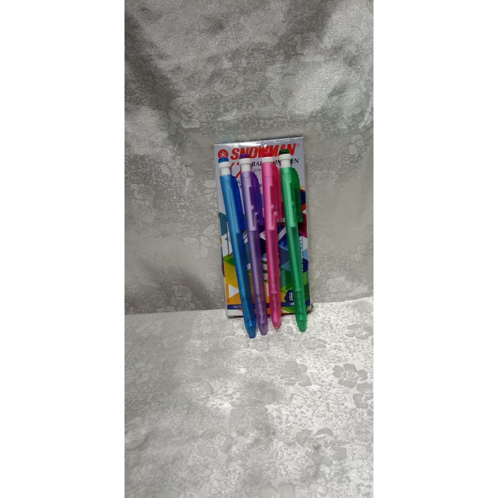 

Pulpen SNOWMAN Warna Biru V7 0.7