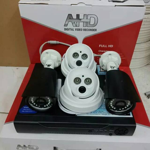 CCTV 1 PAKET 4CH 4MP FULL HD 1080P KOMPLIT TINGGAL DI PASANG