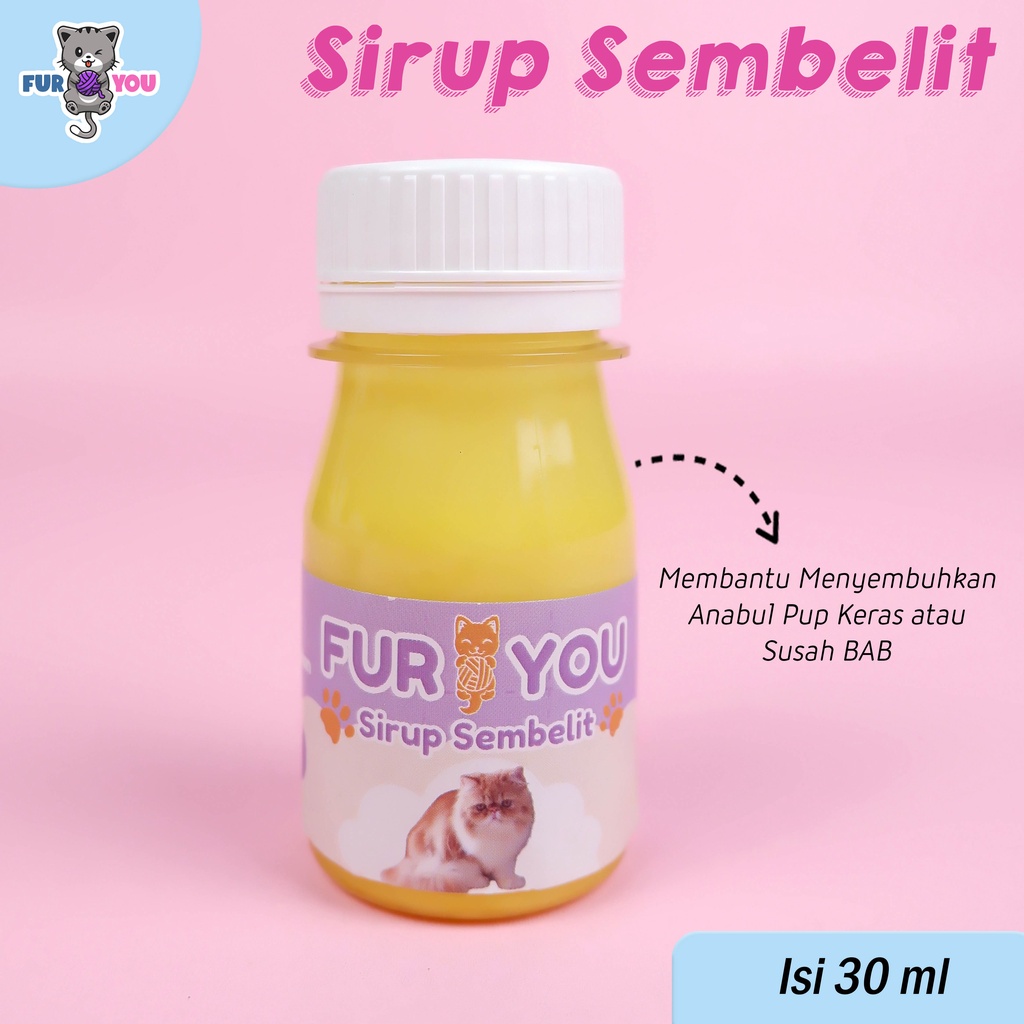 Furyou Sirup Sembelit Penanganan Kucing Anabul Susah Buang Air Besar Pup Keras Ampuh