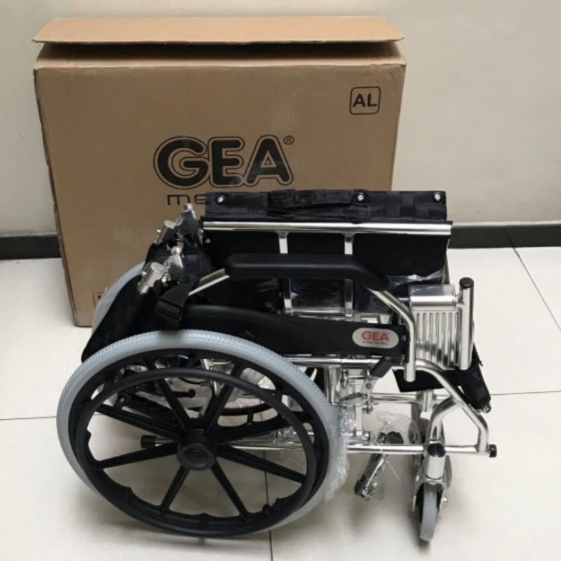 Aurabaik Kursi Roda Gea Fs863L Aluminium / Kursi Roda Gea Fs863 Black Stell